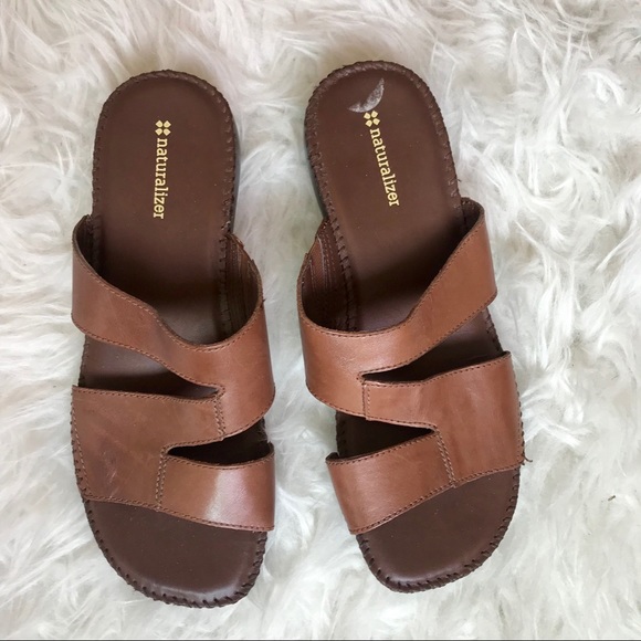 Naturalizer Shoes - Naturalizer Brown Slip on Sandal